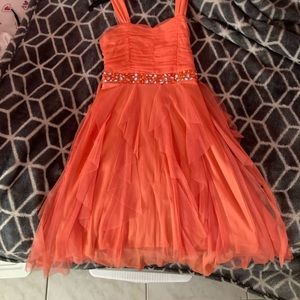 Formal orange dress